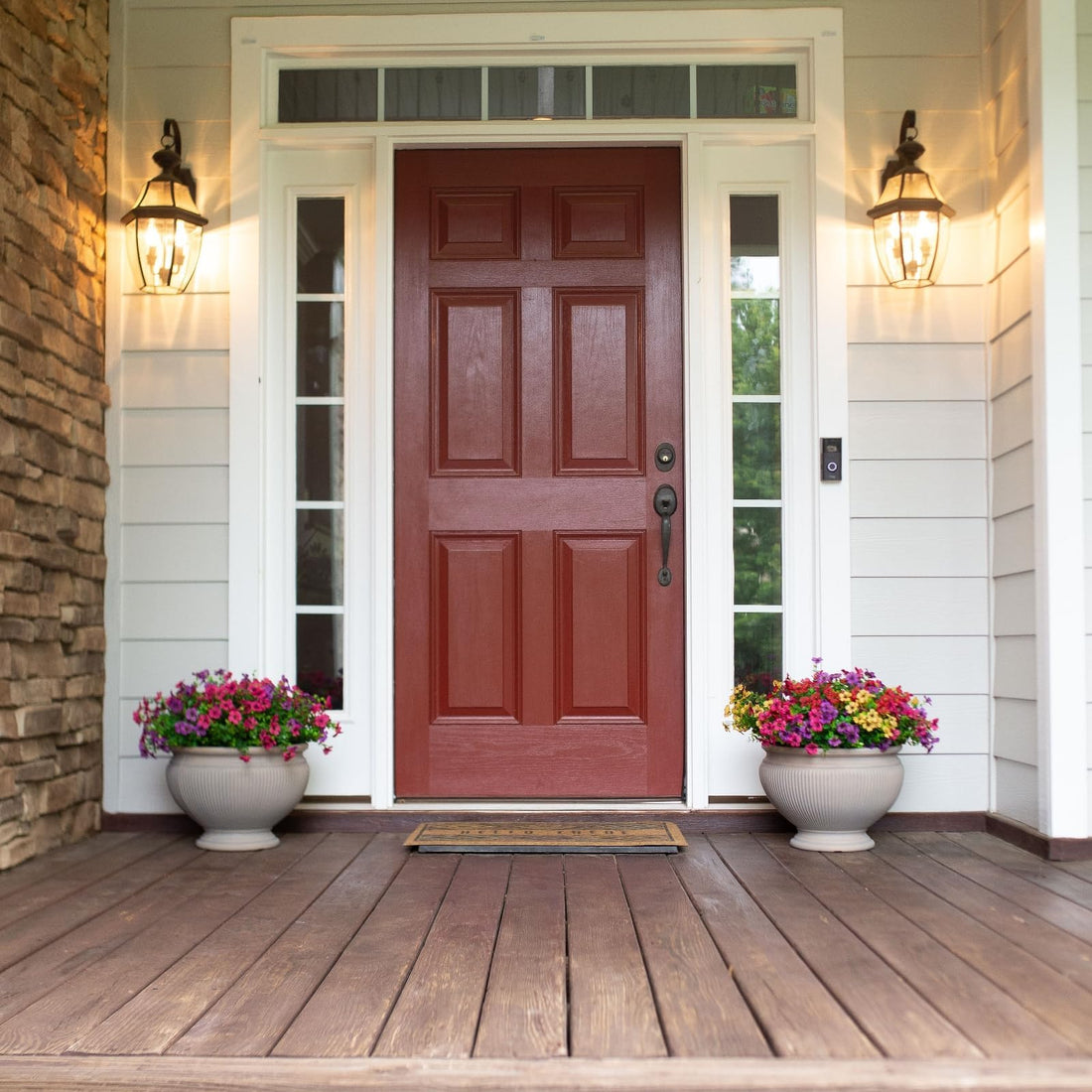 14" Silk Daisy with Eucalyptus 12 Bundles- Purple Pink - HyeFlora