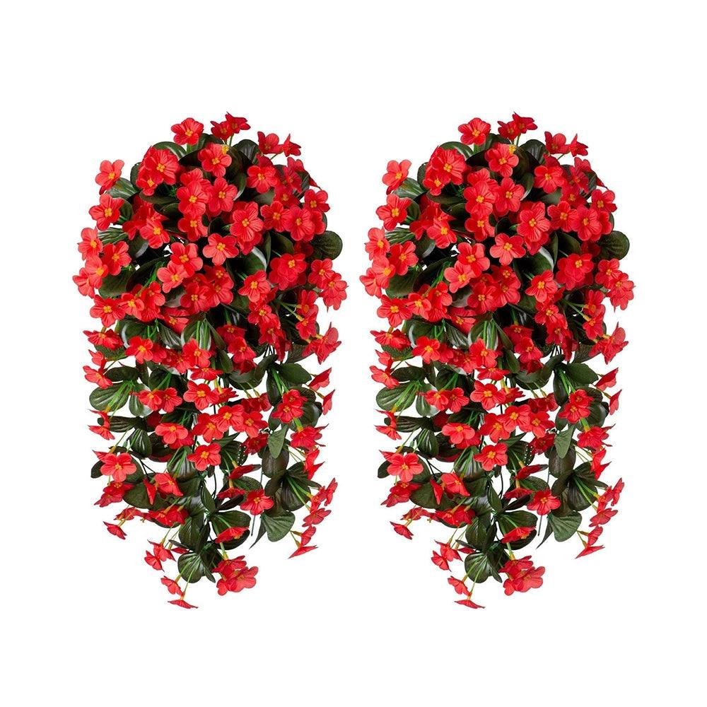 Faux Silk Orchid Vines Hanging or Potted, Outdoor Decor - 19"/ 35" - HyeFlora