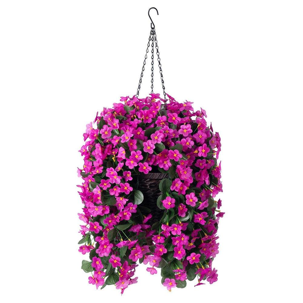 Faux Silk Orchid Vines Hanging or Potted, Outdoor Decor - 19"/ 35" - HyeFlora