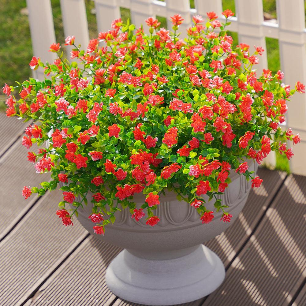Artificial Lotus Flowers And Eucalyptus Stems Bushes 12 Bundles - 15‘’ - HyeFlora