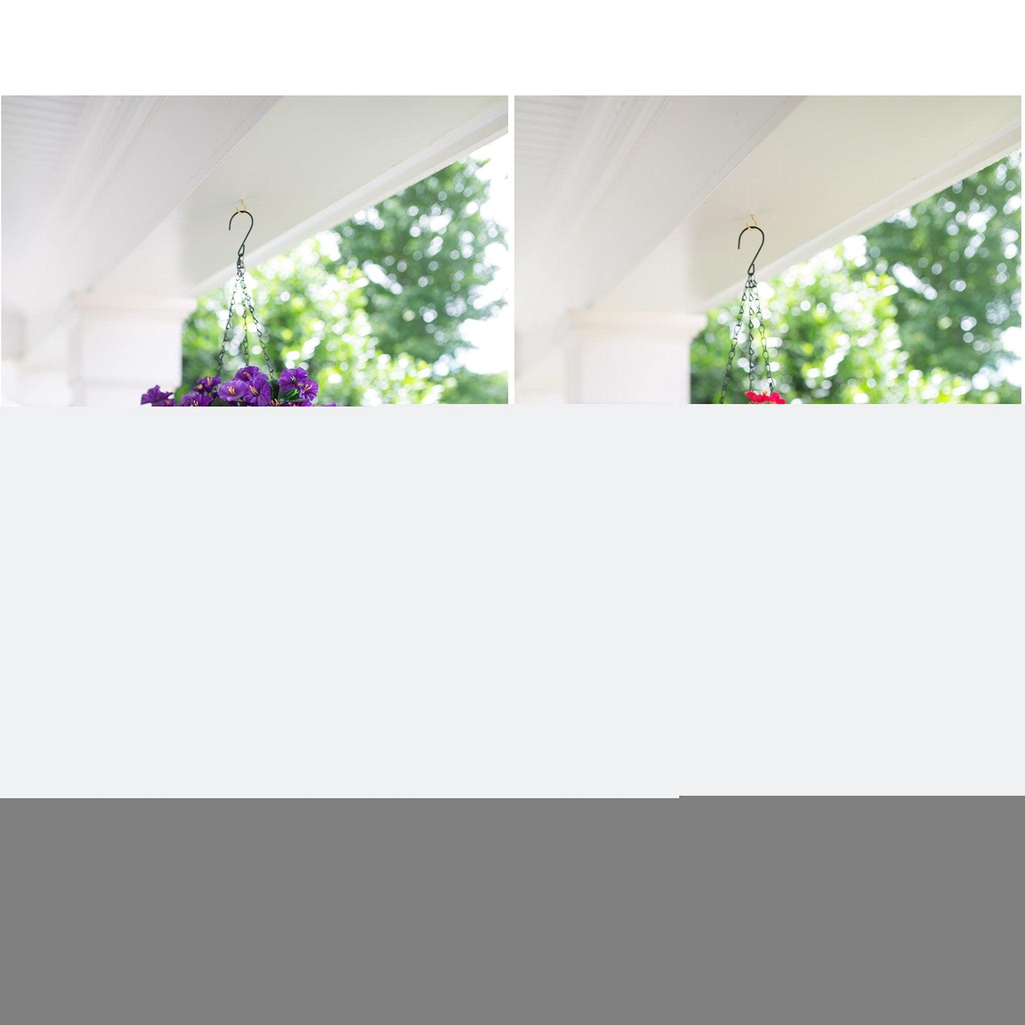 19"Faux Silk Morning Glory Vines 2PCS - White - HyeFlora