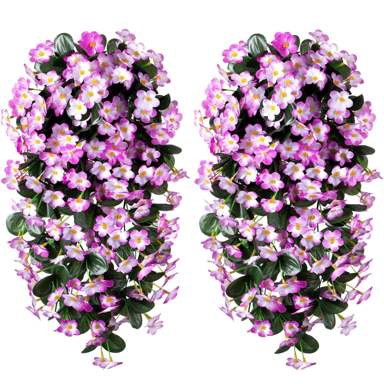 19" Faux Silk Orchid Vines 2PCS - Violet - HyeFlora