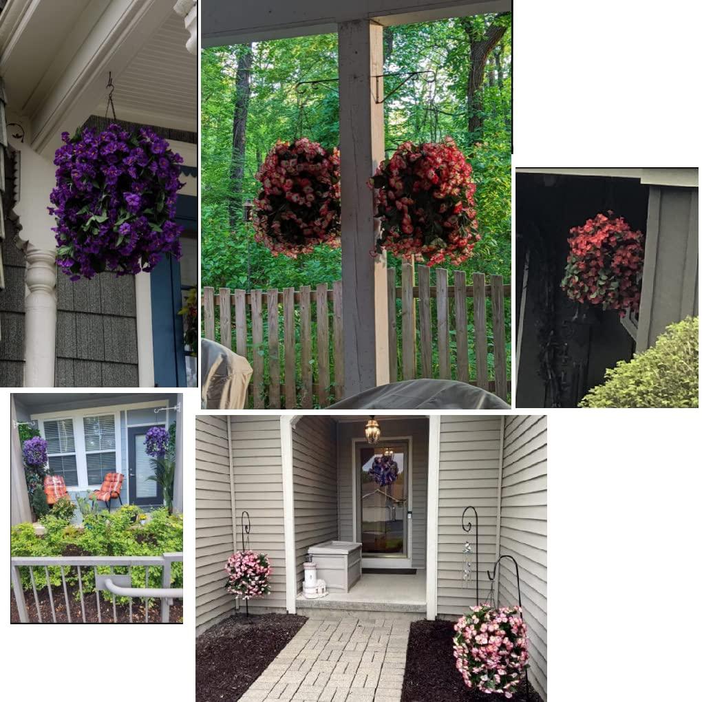 35" Faux Silk Orchid with Hanging Basket- Yellow - HyeFlora