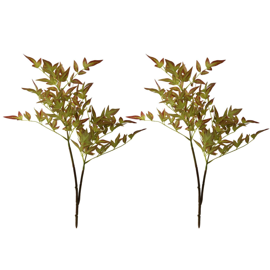Artificial Faux Italian Ruscus Greenery Stems Branches 2PCS Fall - 27" - HyeFlora