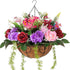 20" Fully Assembled Silk Rose Peony Arrangement - Purple Mix - HyeFlora