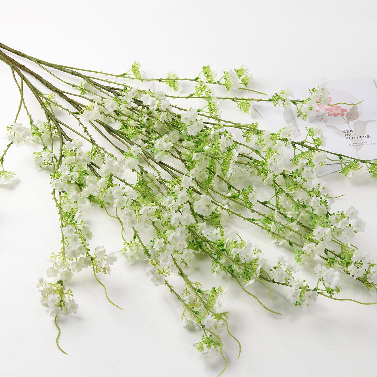 snow willow indoor plant Artificial 3 Large Branches Snow Willow Plants