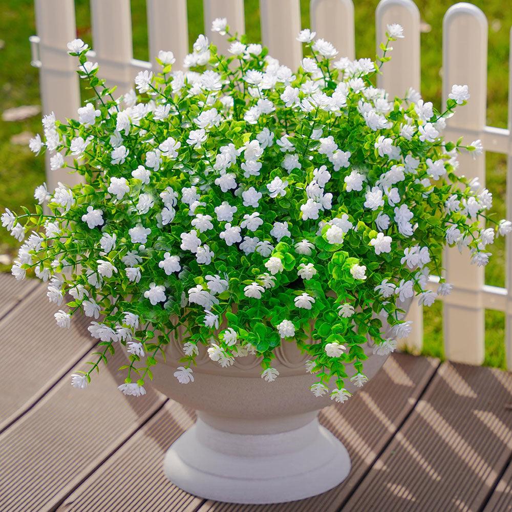 Artificial Lotus Flowers And Eucalyptus Stems Bushes 12 Bundles - 15‘’ - HyeFlora