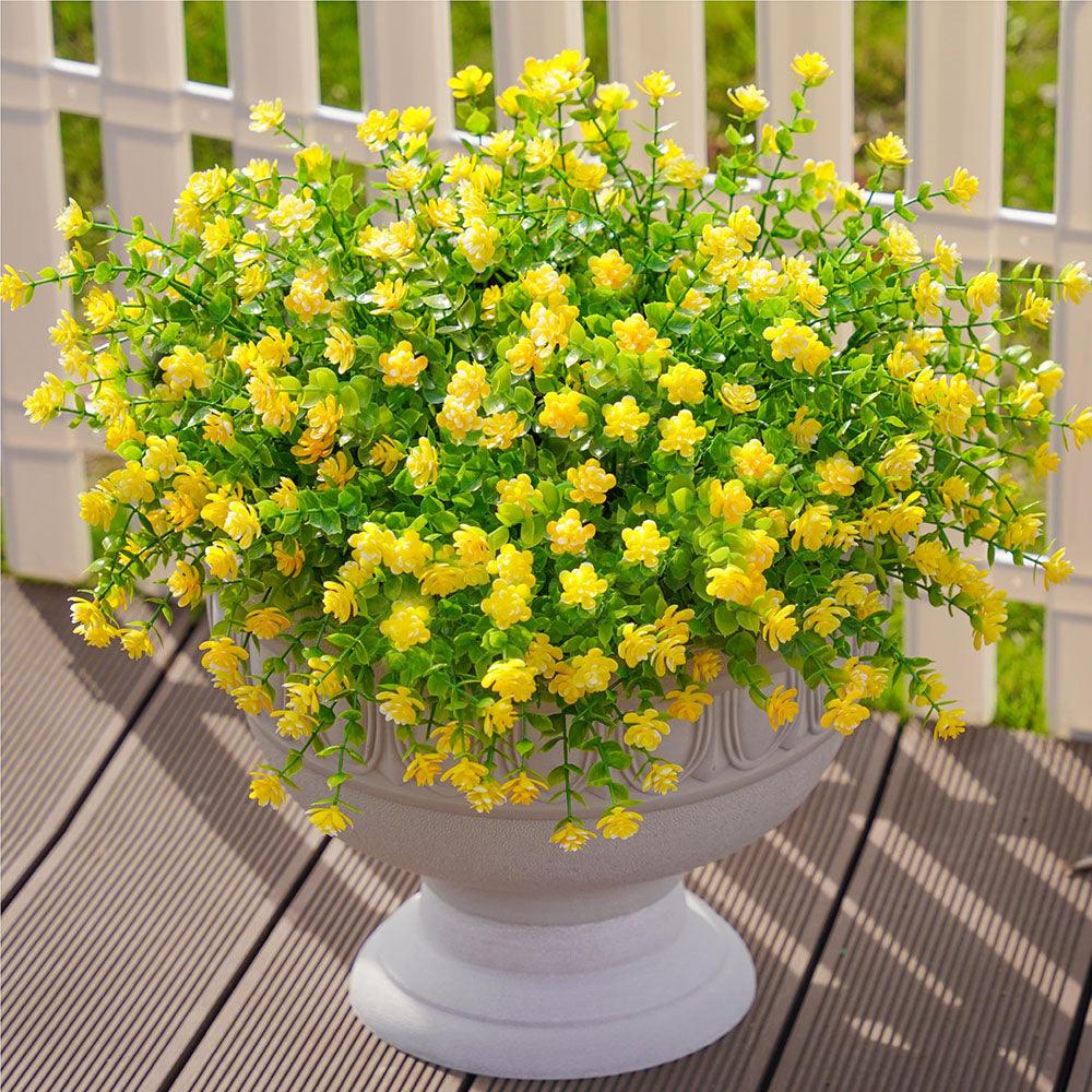 Artificial Lotus Flowers And Eucalyptus Stems Bushes 12 Bundles - 15‘’ - HyeFlora