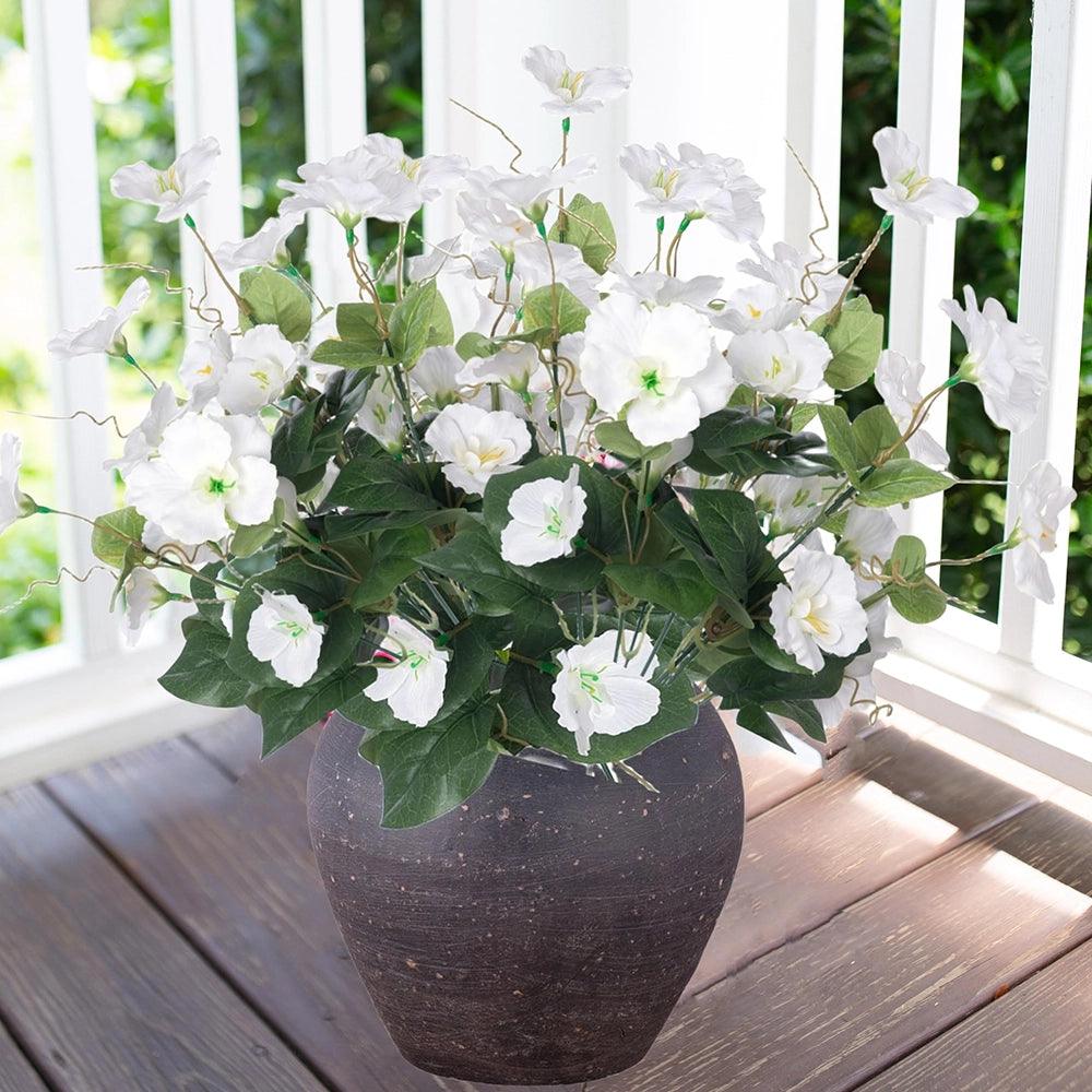 Artificial Silk Hibiscus Flowers 6 Bundles Outdoor Flowers - 16‘’ 6 Colors - HyeFlora
