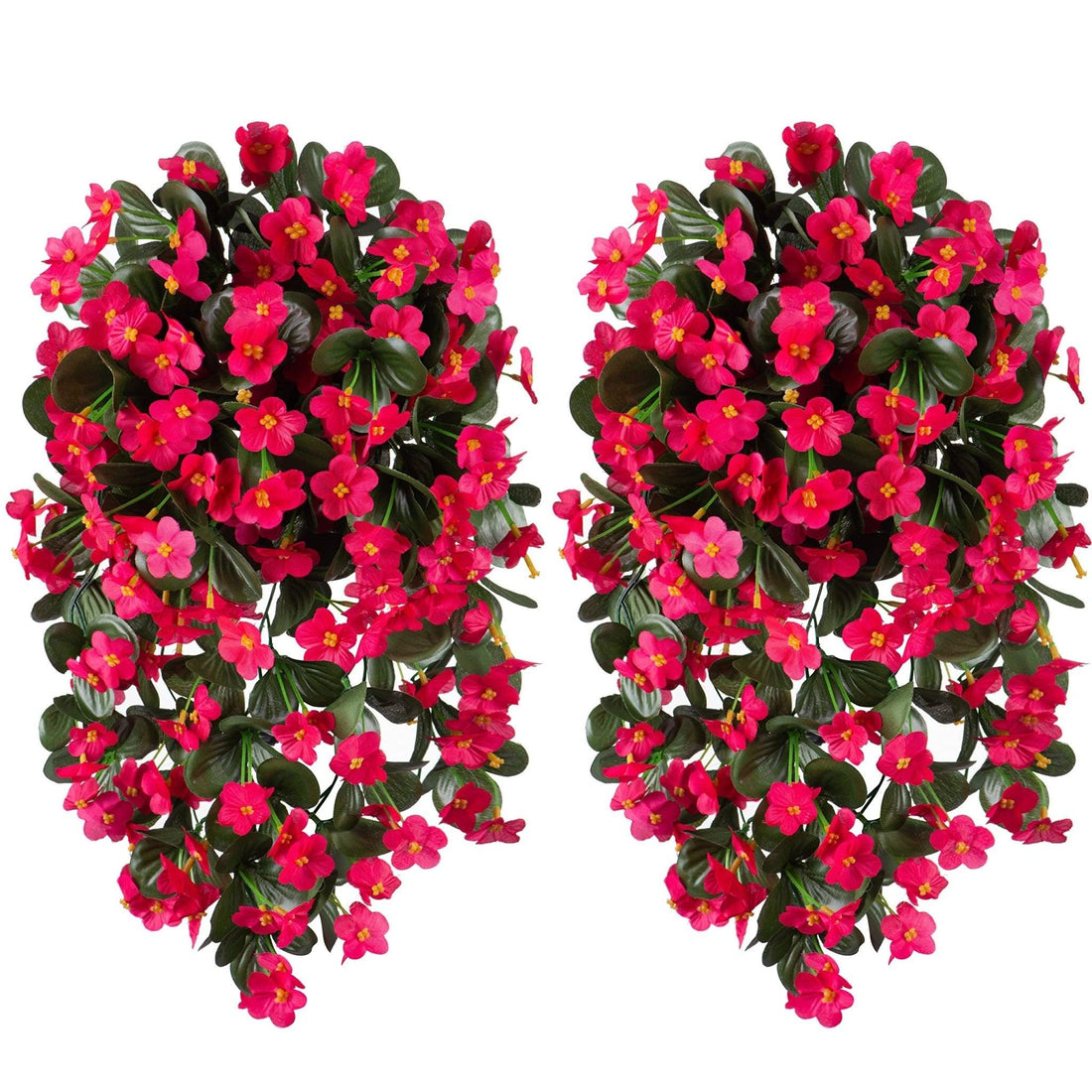 19" Faux Silk Orchid Vines 2PCS - Hot Pink - HyeFlora
