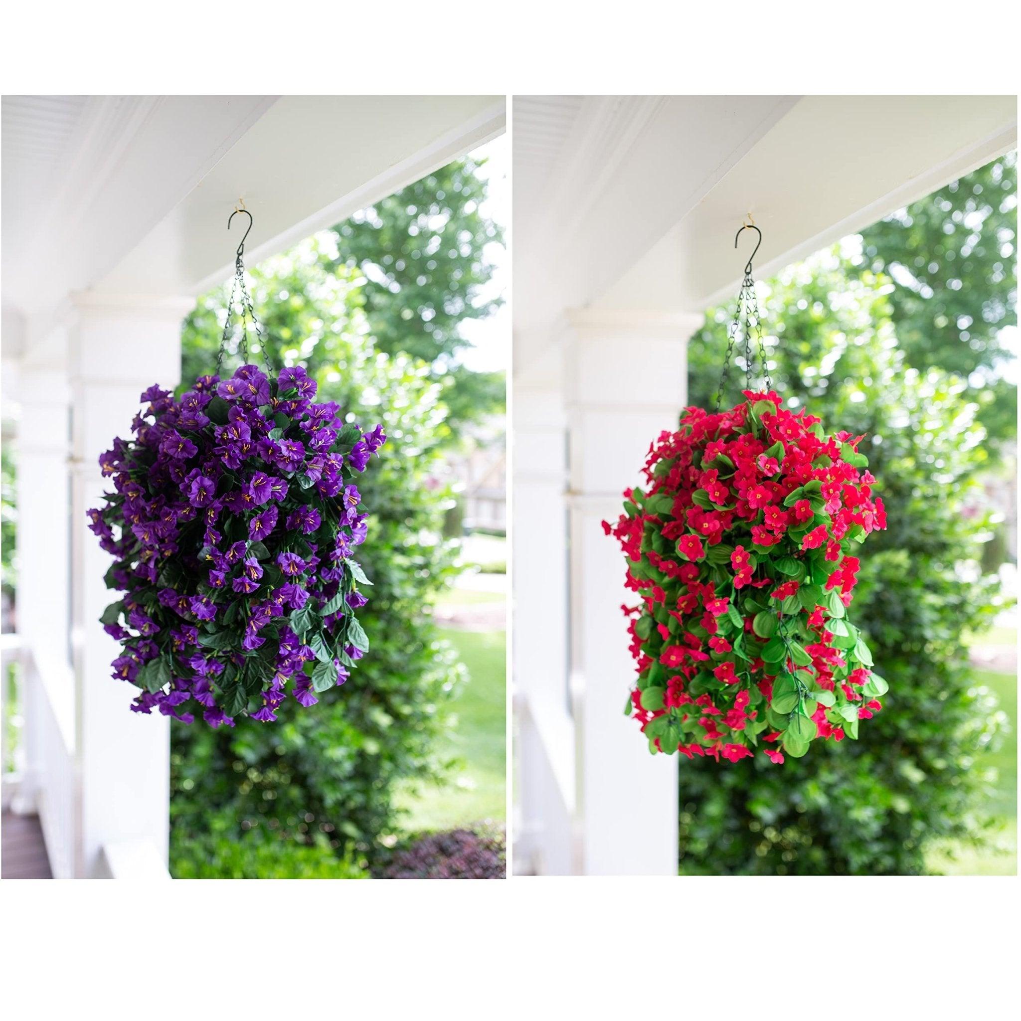 19&quot; Faux Silk Orchid Vines 2PCS - Orange - HyeFlora