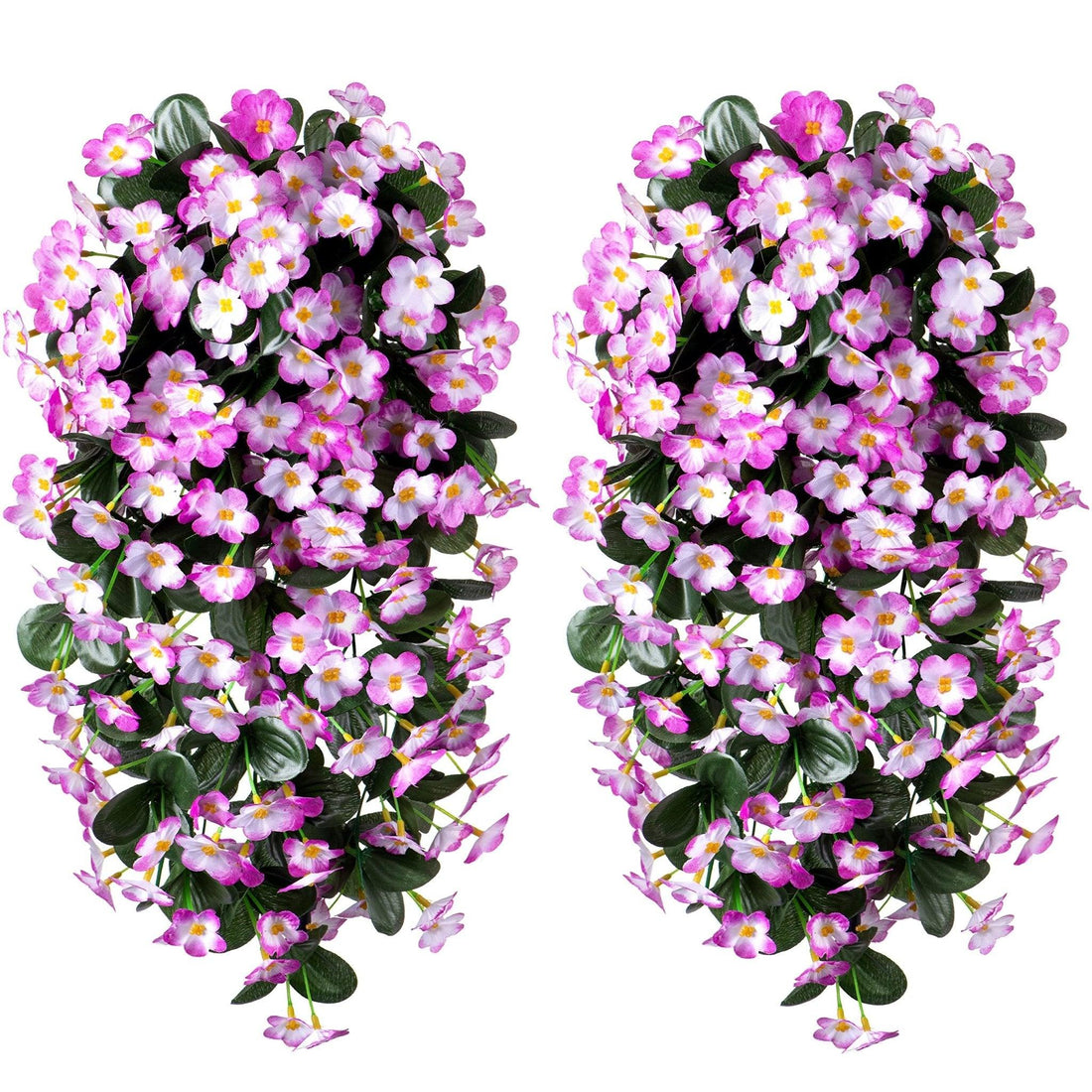 19" Faux Silk Orchid Vines 2PCS - Violet - HyeFlora